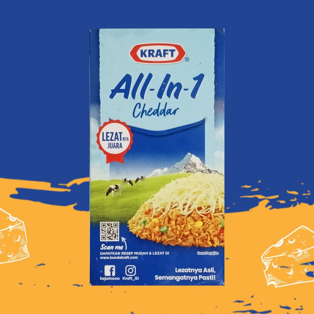

Keju Kraft All In 1 Cheddar 150 gr