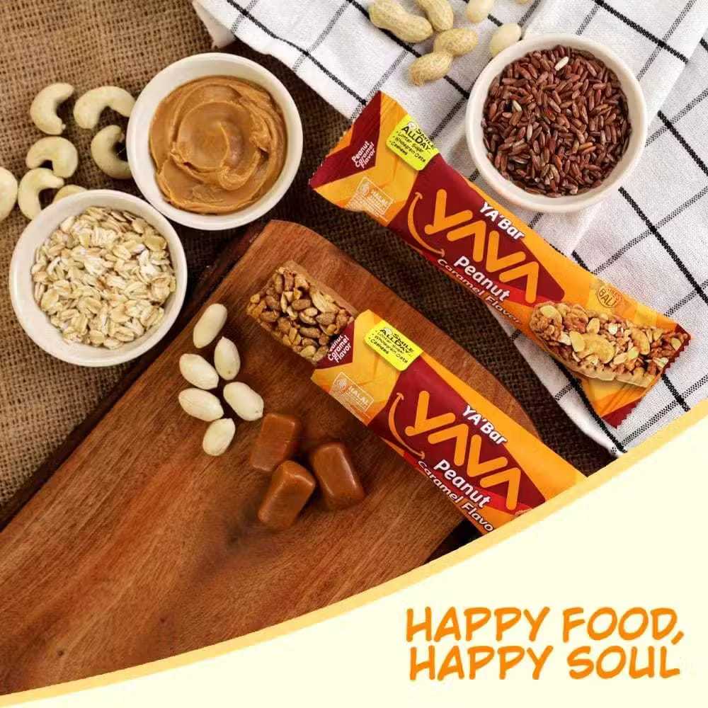

Yava Ya'bar Peanut Caramel Flavor dan choclate 28gr/Snack Kacang