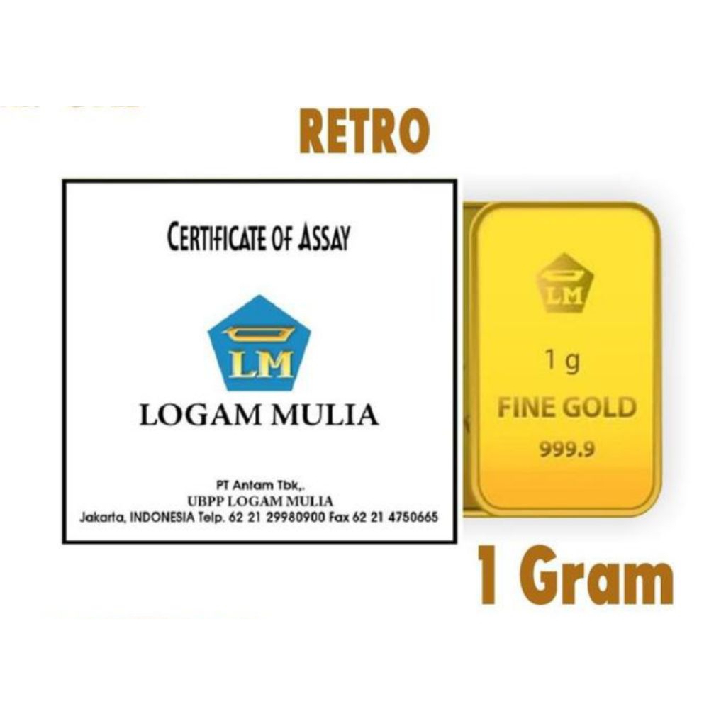 Antam 1 gram Retro