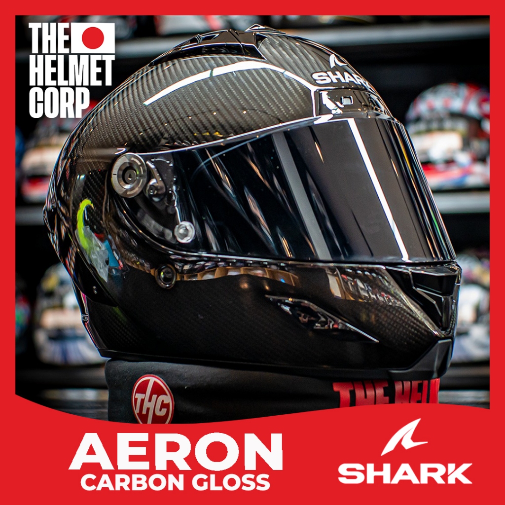 SHARK AERON CARBON GLOSSY FULL FACE CARBON HELMET ORIGINAL HELM SHARK