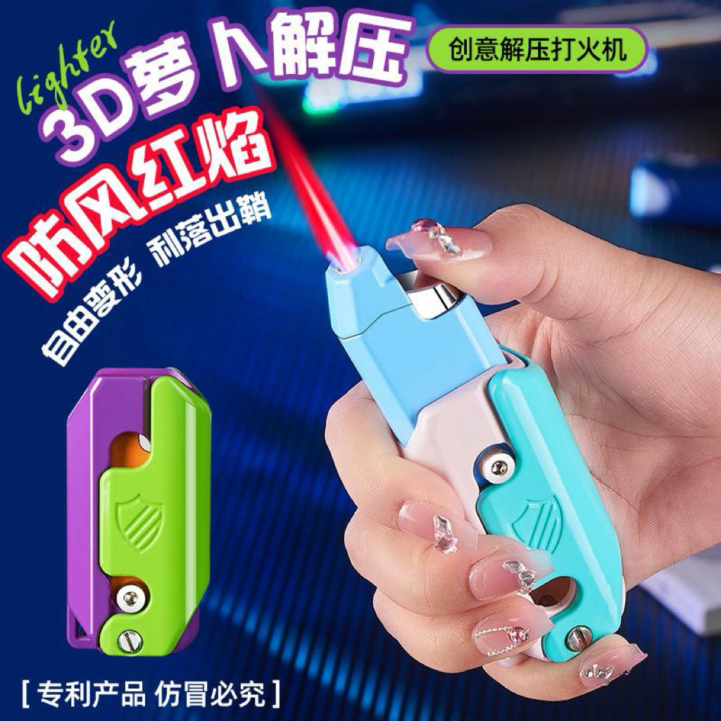 Bigfire Mancis Korek Api Model Pisau Mainan Buka Tutup