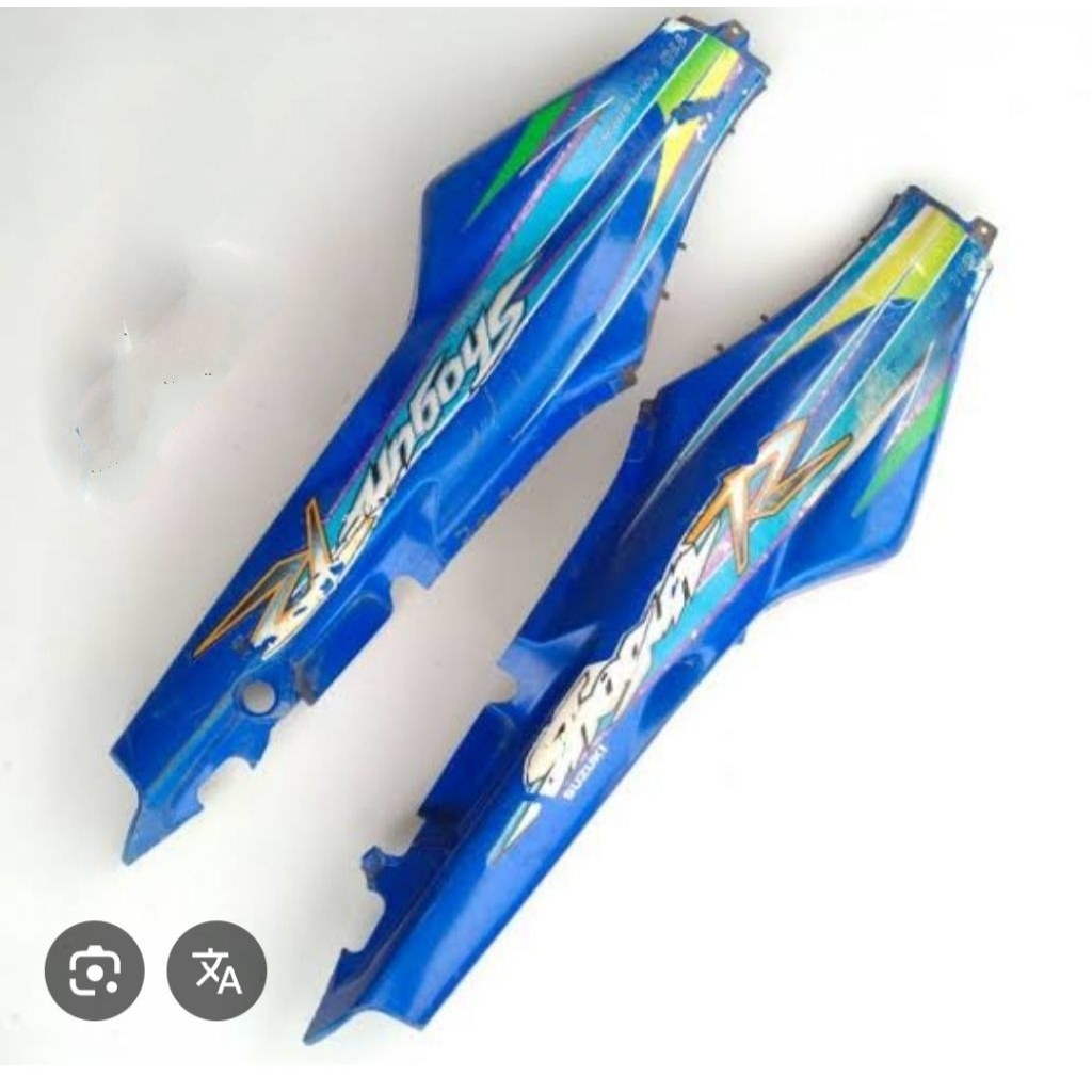 Cover body shogun 110 warna biru