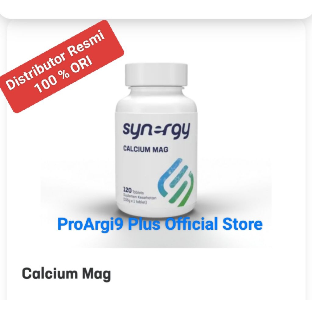100% Original CALCIUM MAG dari Synergy, Nutrisi untuk tulang dan jantung (Cek Deskripsi)