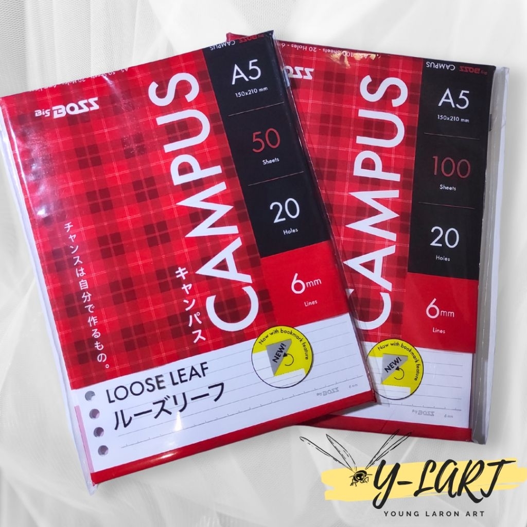 

Kertas Binder Big Boss Loose Leaf A5 Bergaris