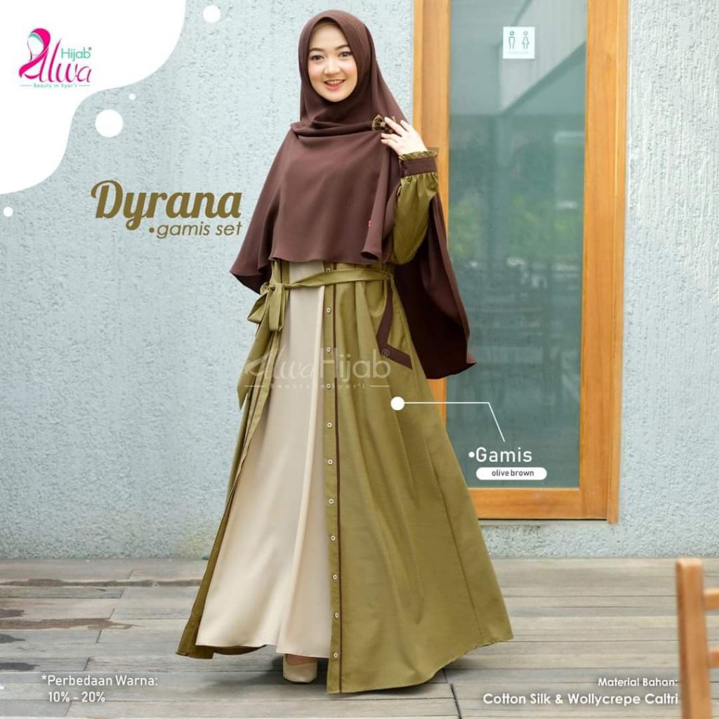Dyrana Gamis by Alwa hijab Preloved size S
