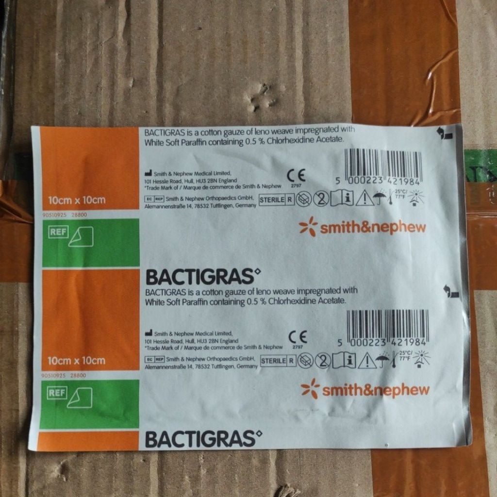 Bactigras 10cmx10cm / Bactigras 10x10 / Kasa Sterile Mencegah Infeksi Luka