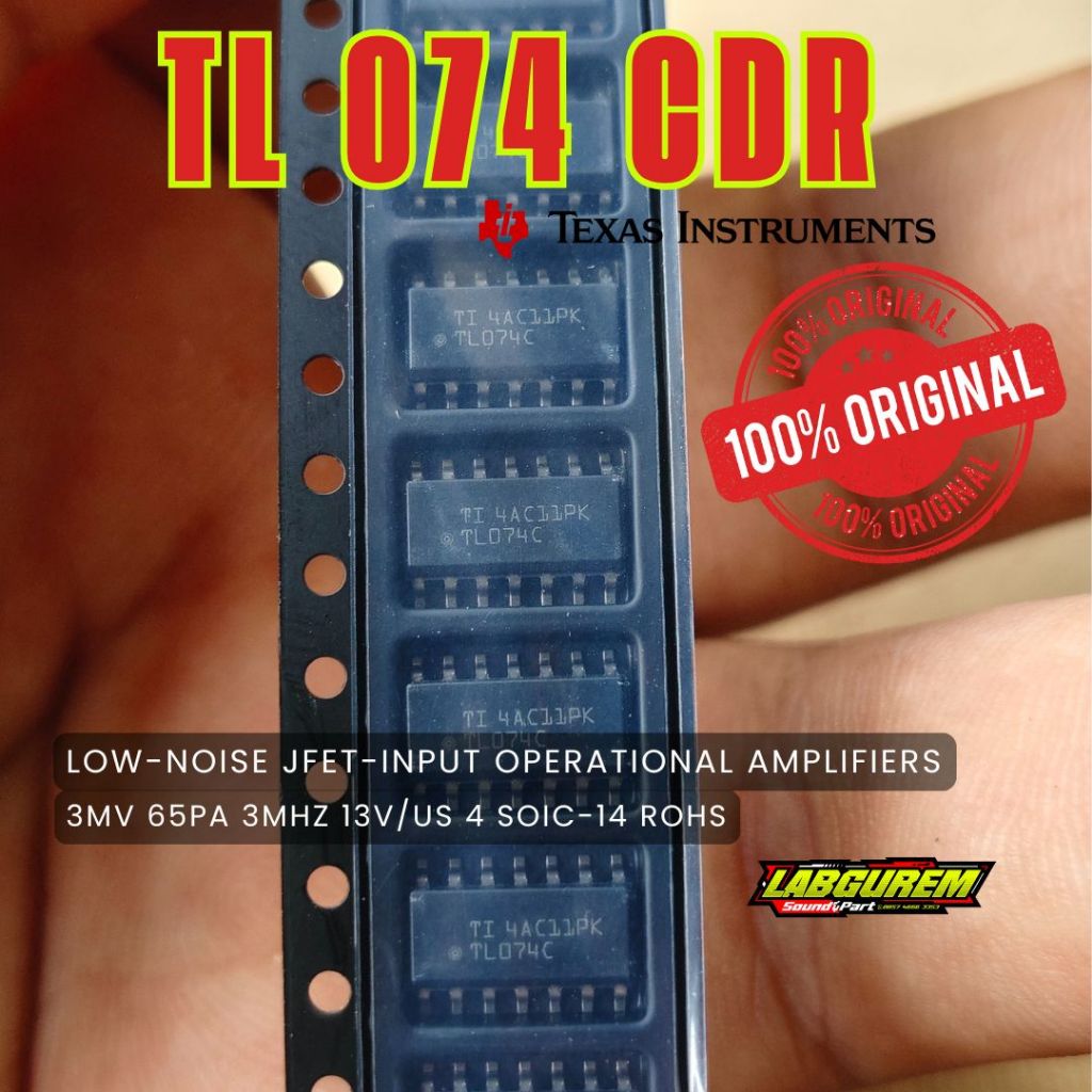 IC SMD TL 074 TL074CDR  TEXAS INSTRUMEN
