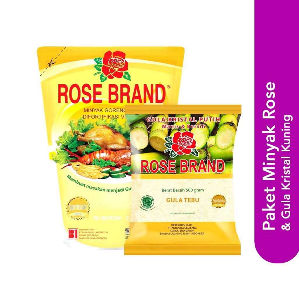 

Paket Minyak dan Gula Rosebrand Kemasan 2L dan 1 Kg