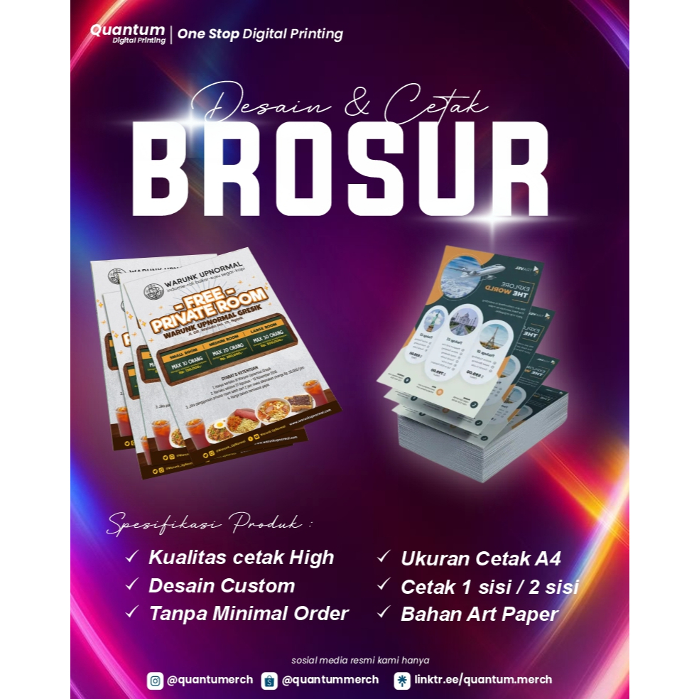BROSUR / CETAK BROSUR  / CETAK BROSUR A4