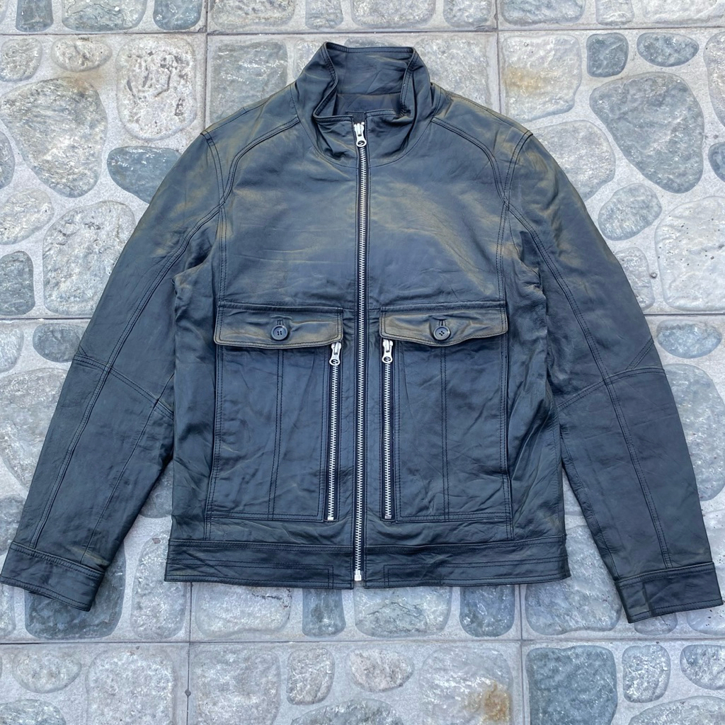 Windy club leather jacket