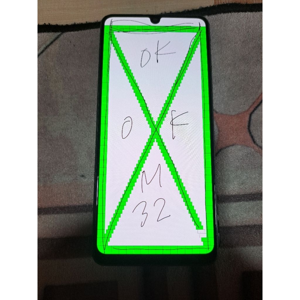 LCD samsung M32 original copotan mulus normal