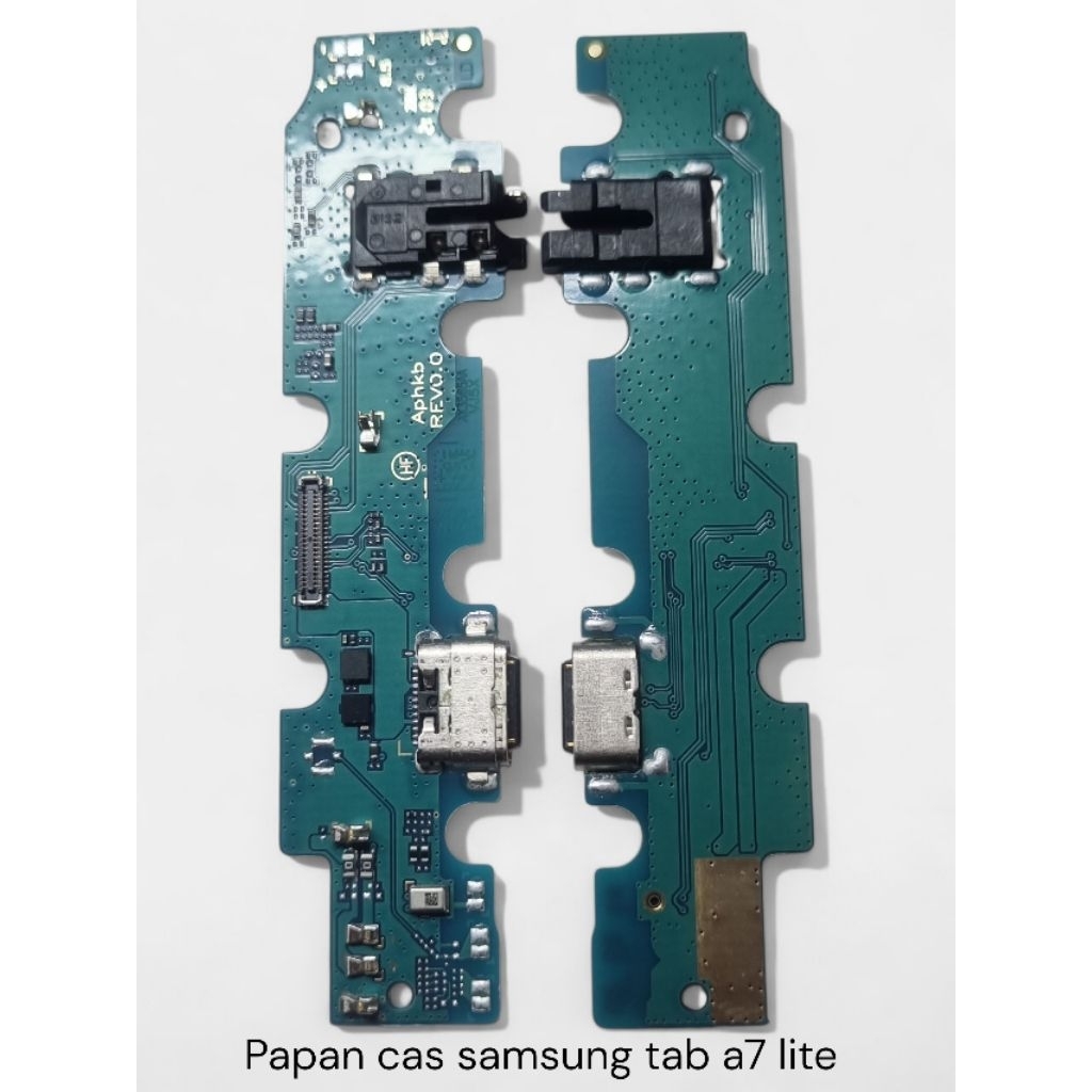Flexible Cas/ Papan Cas Samsung Tab A7 Lite Full Kompenan + Mic + IC (Original Produk)