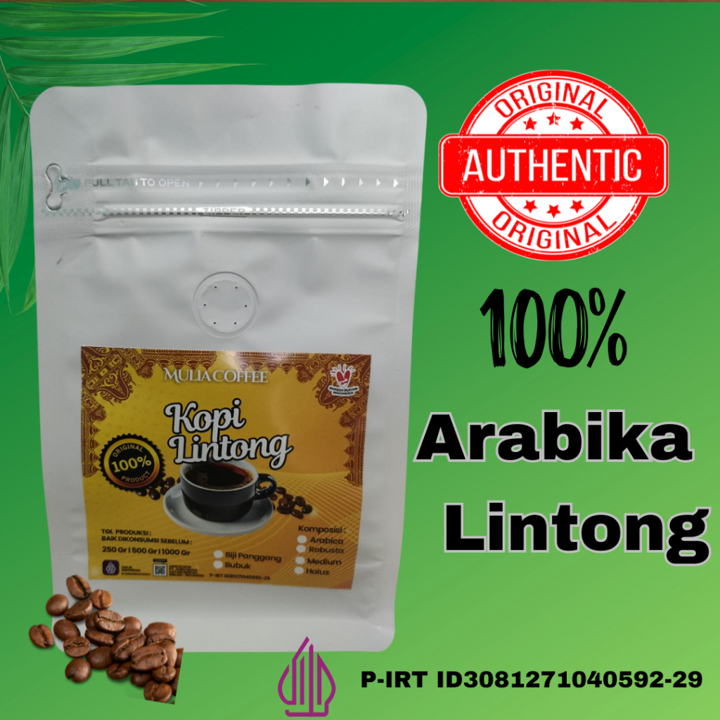 

BIJI KOPI 100% FULL ARABIKA LINTONG PREMIUM Kemasan 250gr,500gr,1kg