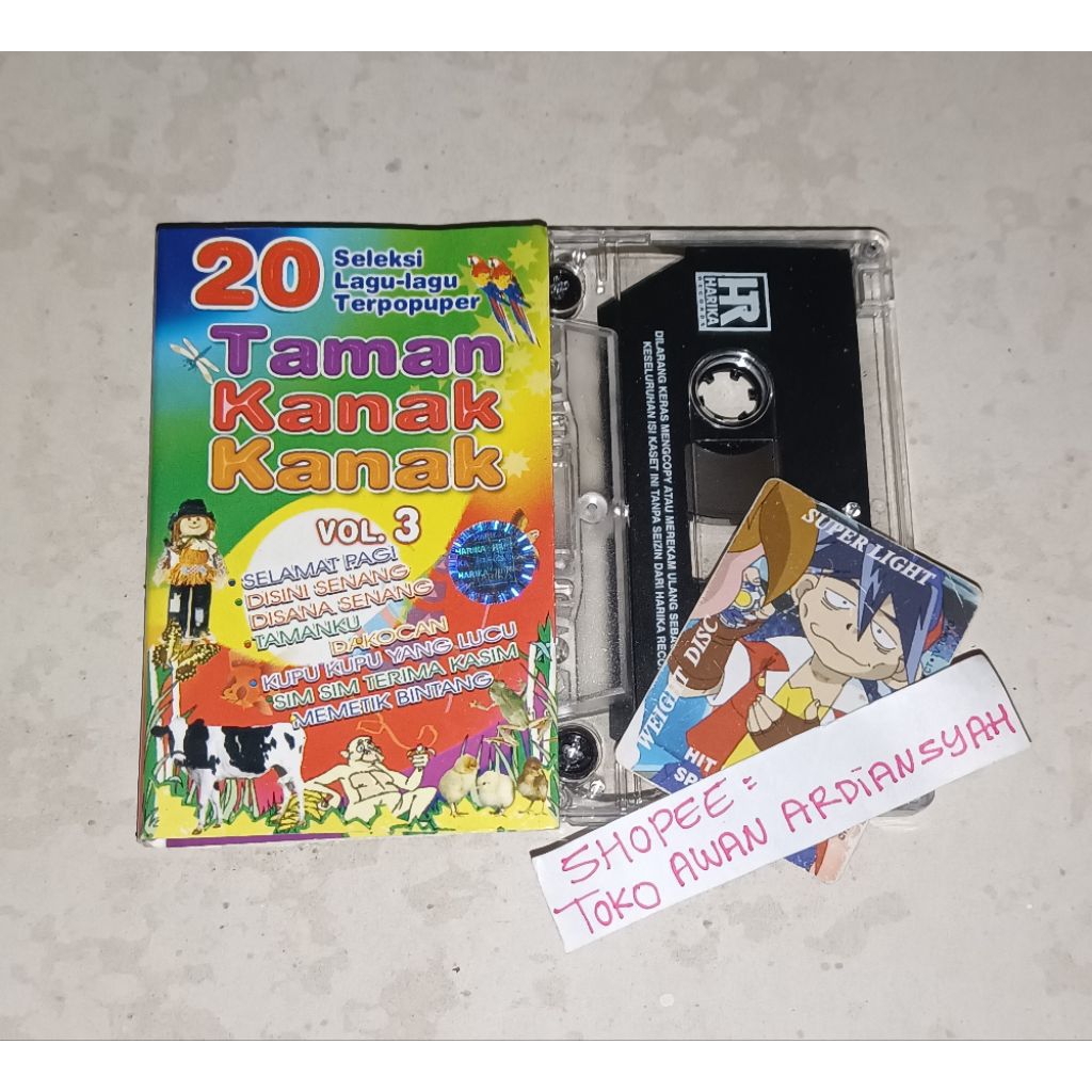kaset pita taman kanak kanak 20 seleksi lagu-lagu terpopuler taman kanak kanak vol.3