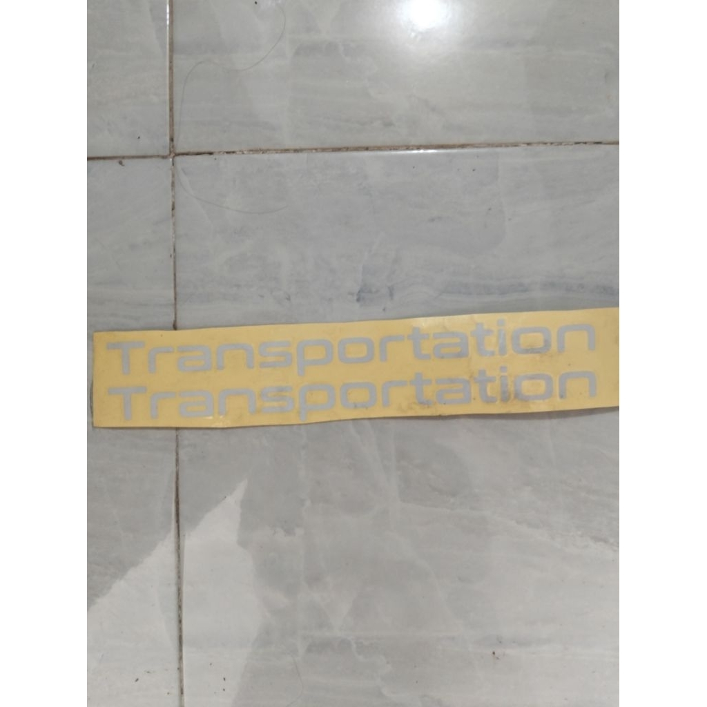 

stiker transportasion panjang 30cm nyala kena sinar