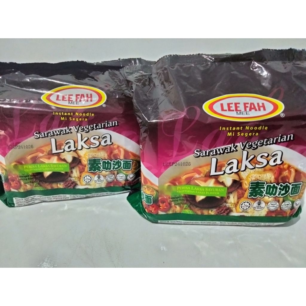 Lee Fah Mee Sarawak Vegetarian Laksa – 4 x 90g