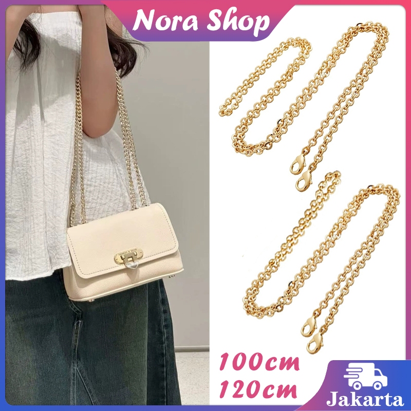 120 Cm Rantai Tas Selempang Anti Karat Rose Gold / Strap Tas Selempang Logam / Tali Rantai Tas