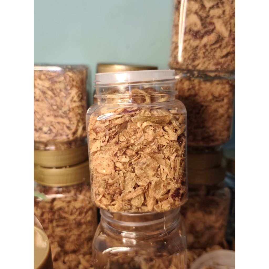 

Bawang Merah Goreng campuaran tepung toples 200 mili 80gram