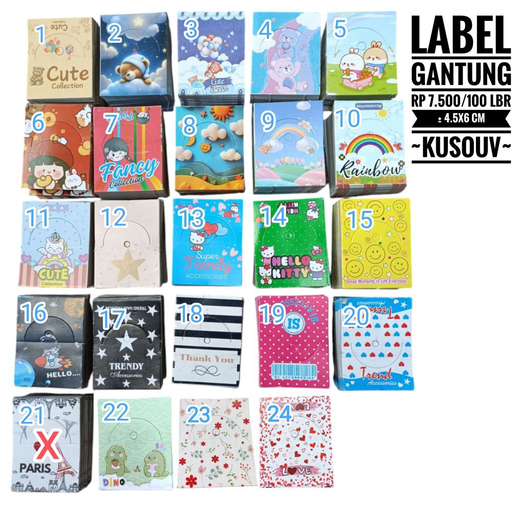 

Hang Tag/Hangtag/Label Gantung/Handtag