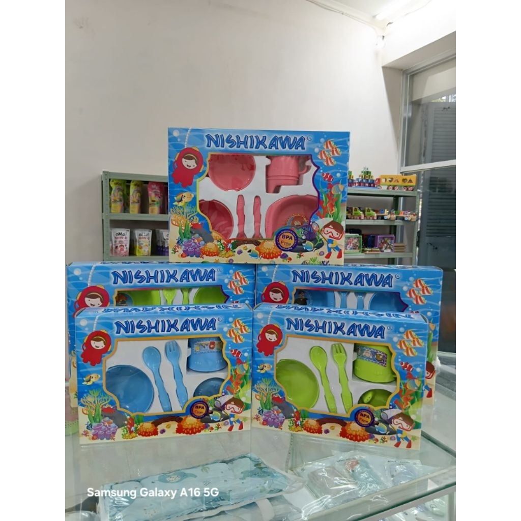 Nishikawa Feeding Set Tempat Makan Bayi Hampers Kado Bayi Feeding Set Nishikawa Tempat Makan Set