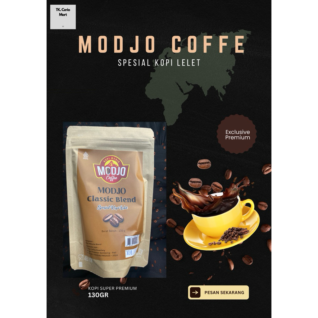 

kopi spesial lelet lereng gunung muria robusta blend 100% kopi ndeso rumahan modjo