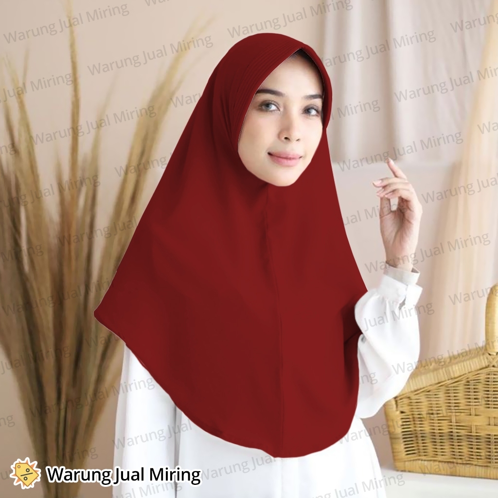 Jilbab Instan Hijab Pet Tebal Kerudung Sport Bergo Dewasa Remaja Pasmina Kudung Pad Serut Instant Sp