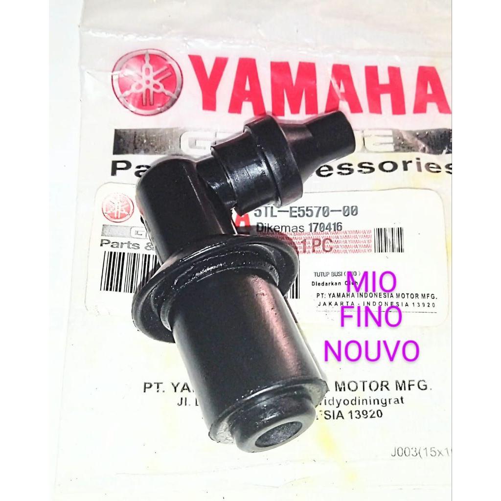 tutup busi cangklong busi cop busi yamaha fino nouvo mio. original