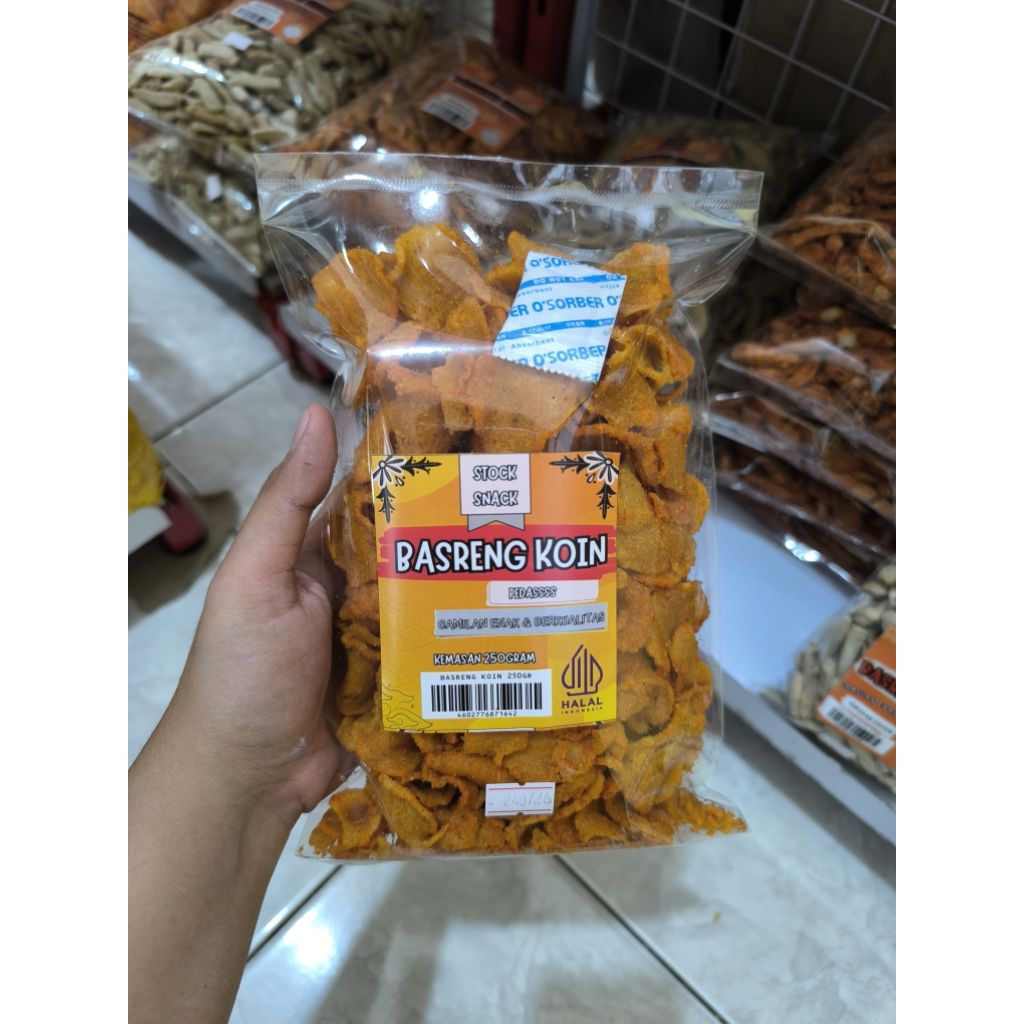 

Basreng Koin pedas 250gr