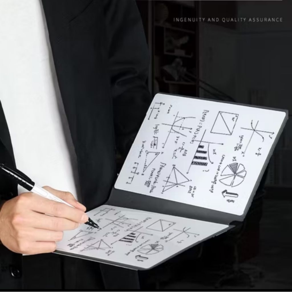 

buku note papan tulis portable whiteboard notebook leather