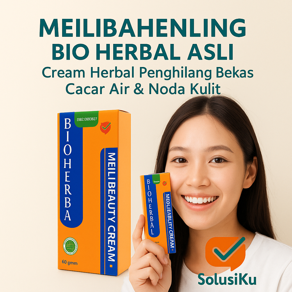 Meilibahenling Bio Herbal Asli – Cream Herbal Penghilang Bekas Cacar Air & Noda Kulit