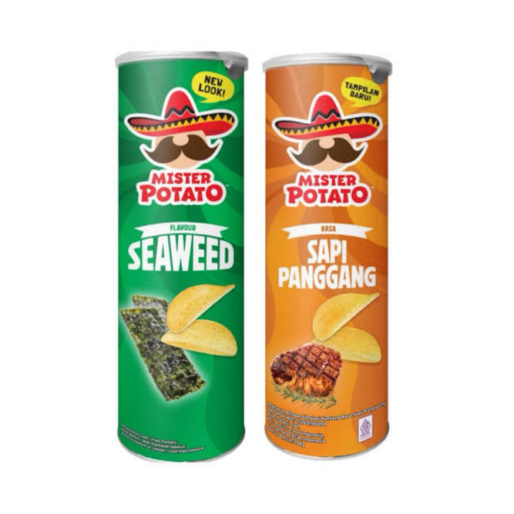

Mister potato rasa sapi panggang dan rumput laut 106 g