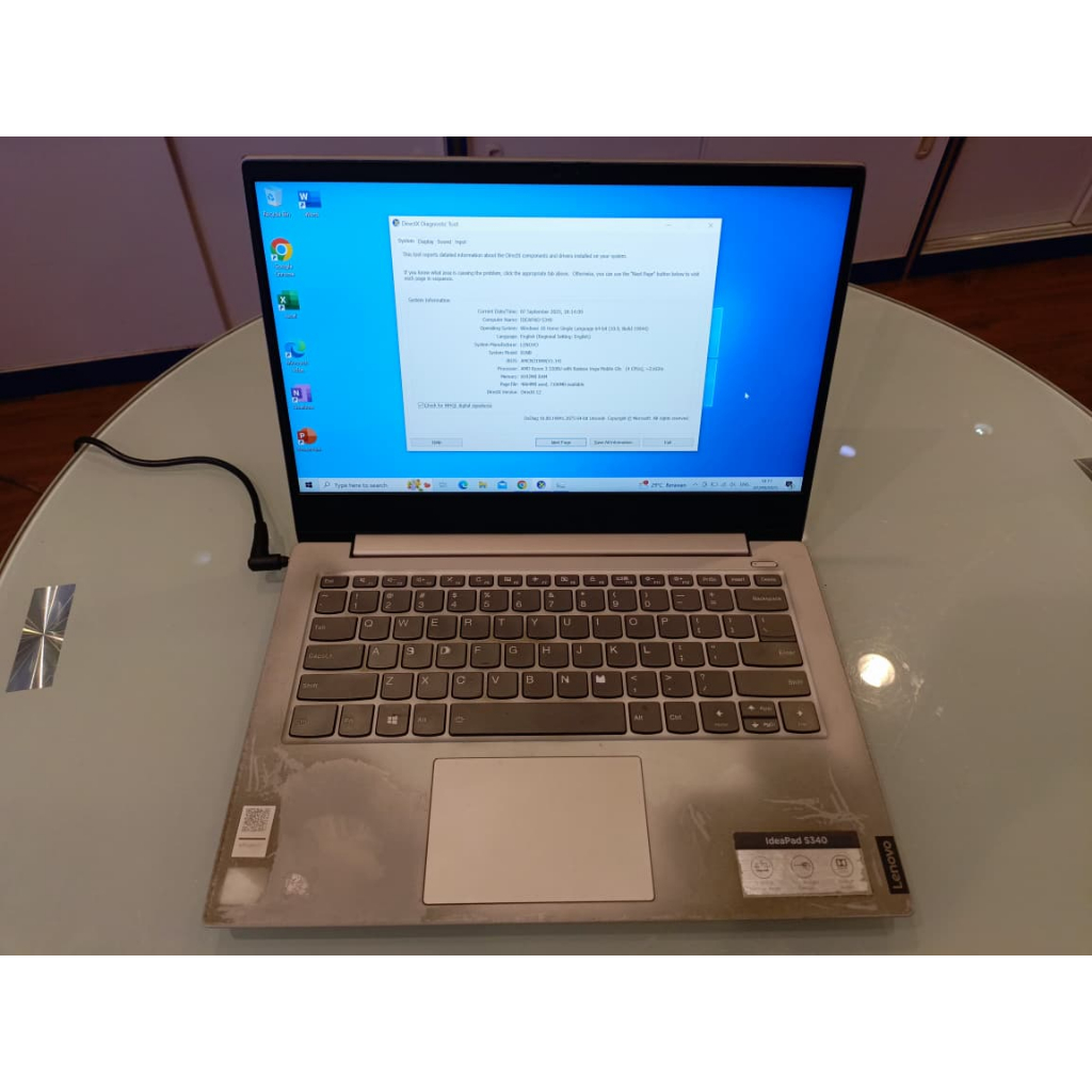 Laptop Lenovo Ideapad S340 | AMD Ryzen 3 3200U | Second | Berkualitas | Original | Ram 8 | SSD 512 G