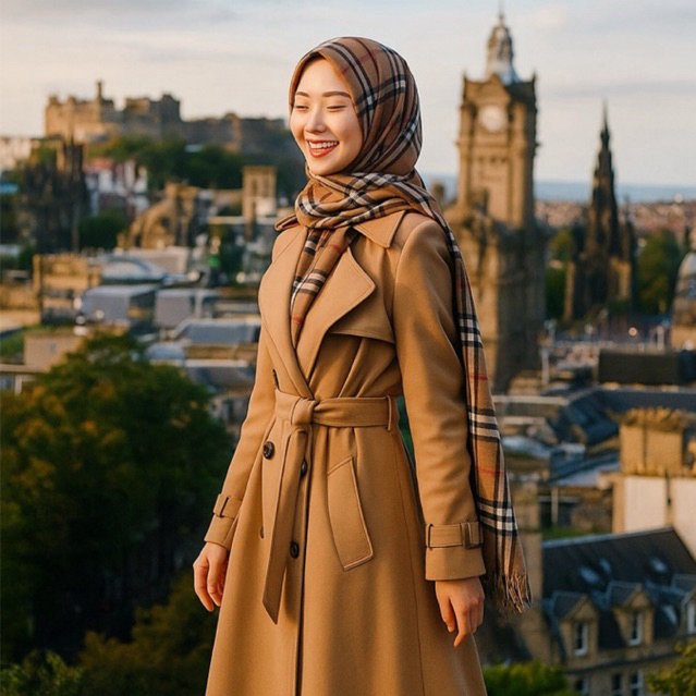 Hijab Wanita Pashmina Premium Eksklusif Miss Color Turkey Original Brown