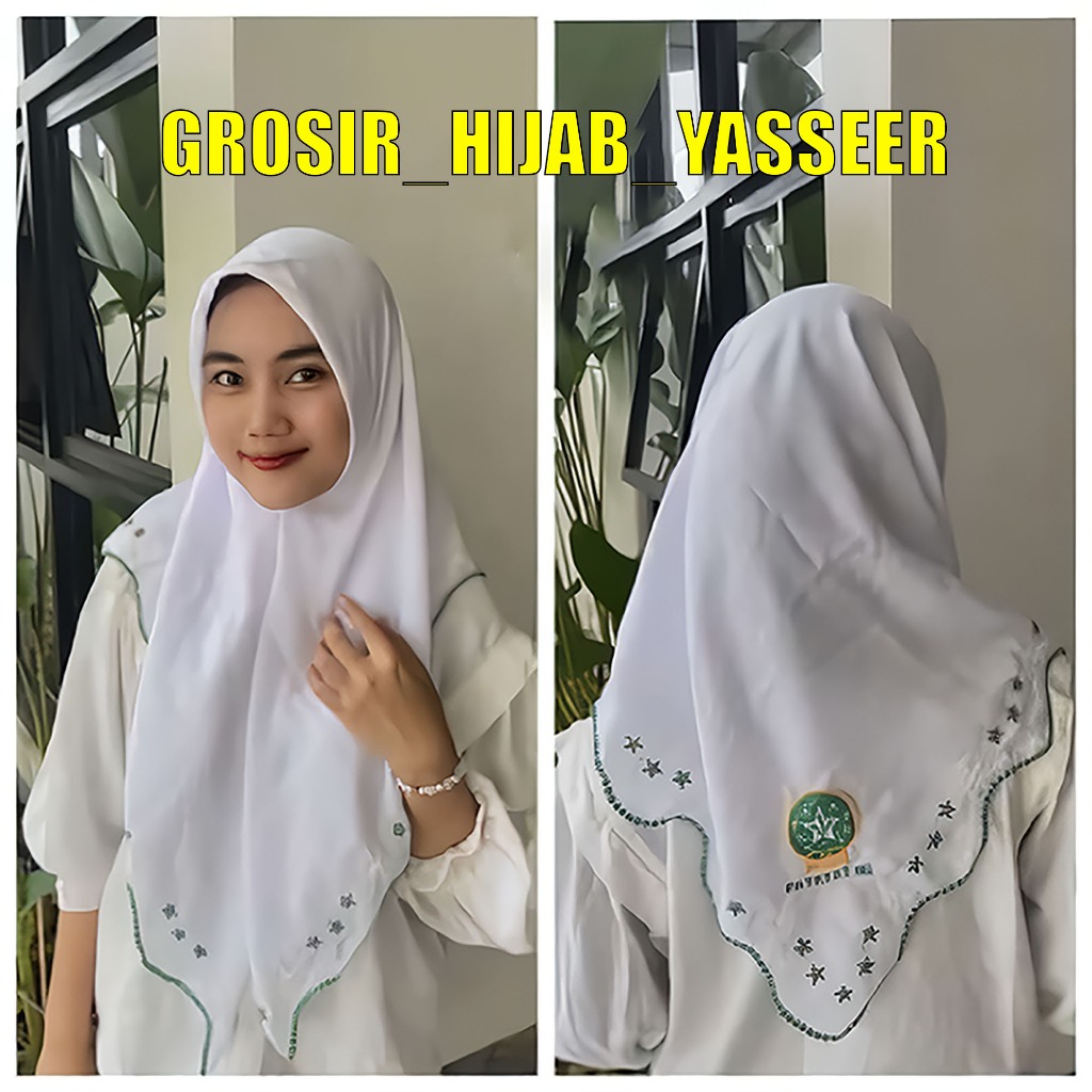 Hijab Fatayat NU Bordir / jilbab/kerudung fatayat NU motif Bintang