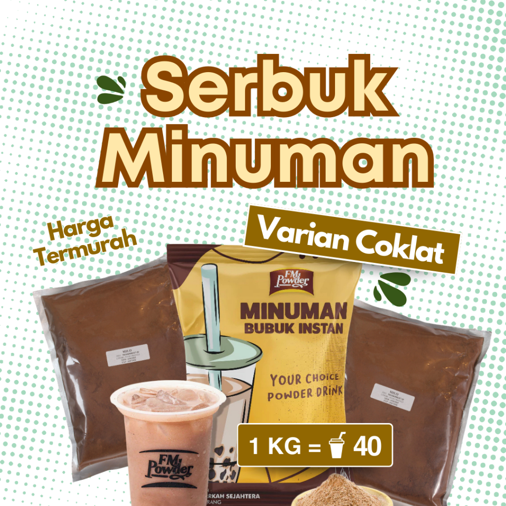 

BUBUK MINUMAN PREMIUM 1 KG FM POWDER - bubuk minuman rasa serbuk minuman rasa bubuk minuman boba