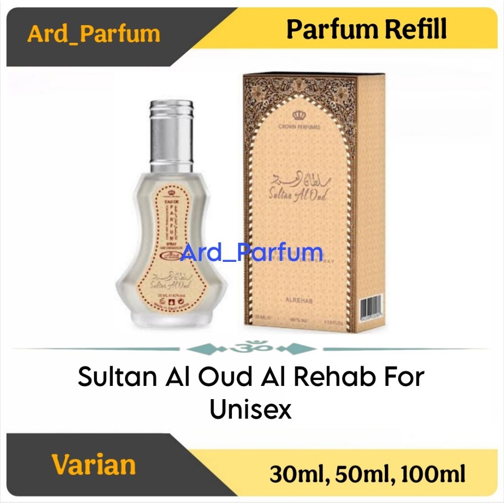 Parfum Refill Sultan Al Oud Al Rehab For Unisex