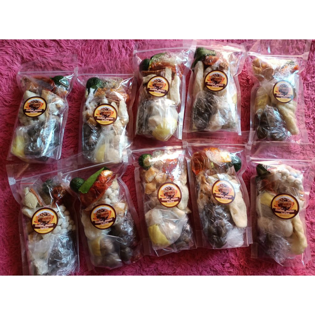 

Baso Aci Tulang Rangu Paket Hemat 10 Pouch (Kemasan Sudah Divacum)