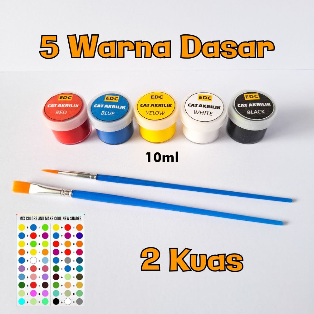 

EDC Cat Akrilik Warna dasar 10ml Water Base Acrylic Paint