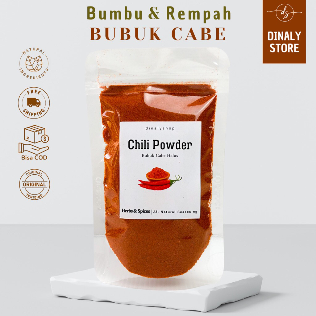 

Cabe Bubuk 100 Gram / Chili Powder / Rempah / Bumbu Dapur Murah