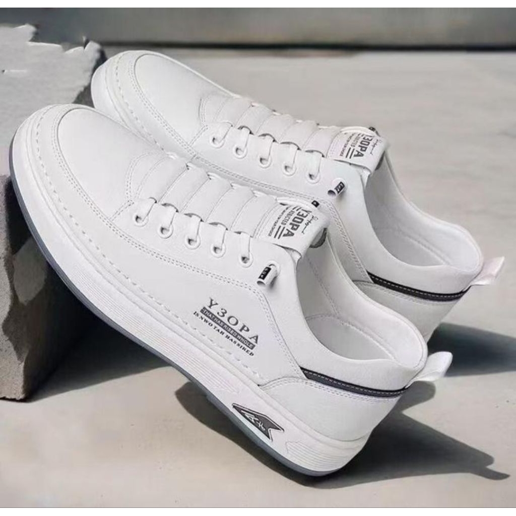 Sepatu sneakers pria kasual kerja slop
