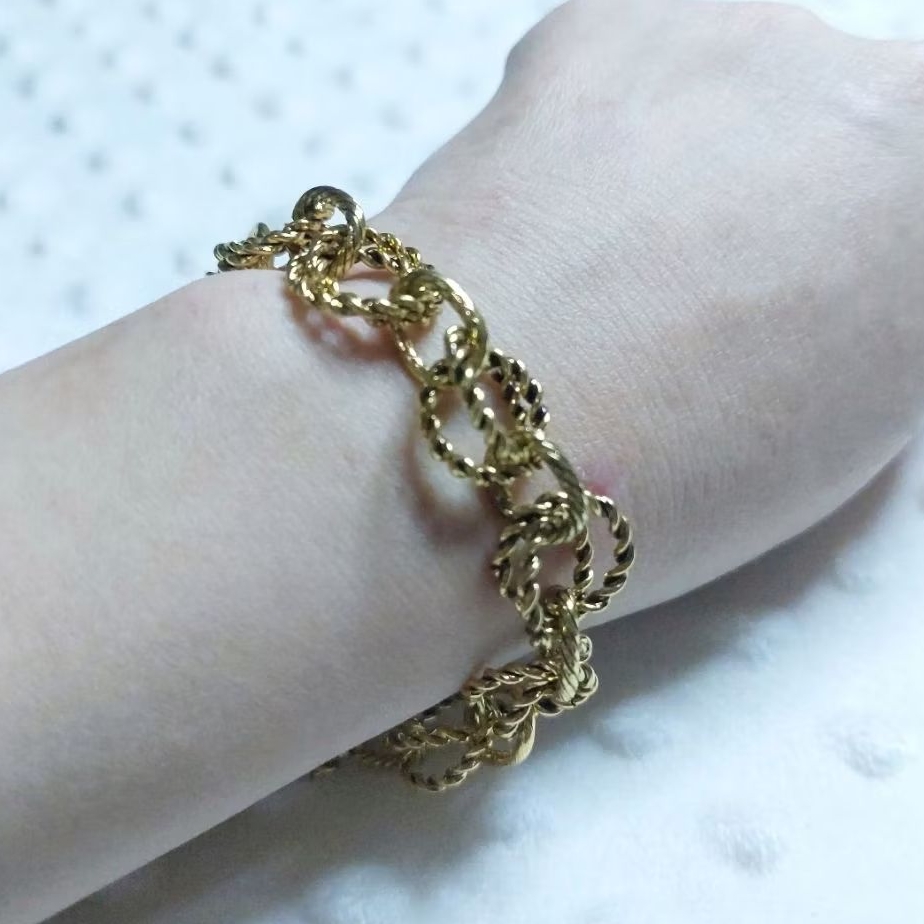 Gelang Rantai Gold Aksesoris wanita