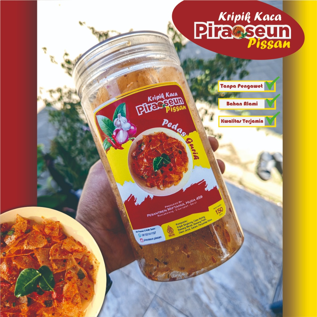 

Kripik Kaca I Kirca 150 Gram (Kemasan Toples) Special Edition - Piraoseun Pissan