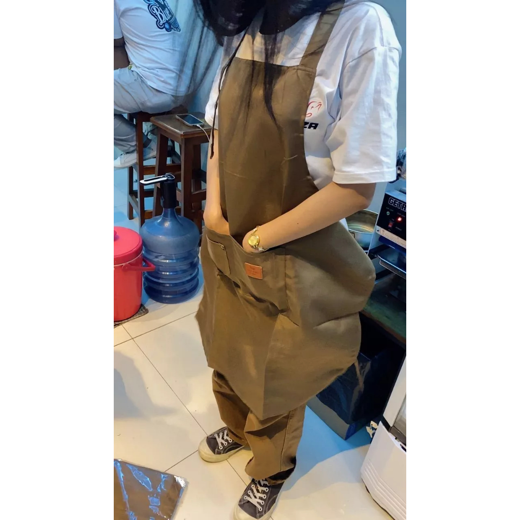 Celemek Dapur Karakter Kartun Lucu/Anti Air WaterProof Apron selemek Barista Mekanik Barbershop Cafe