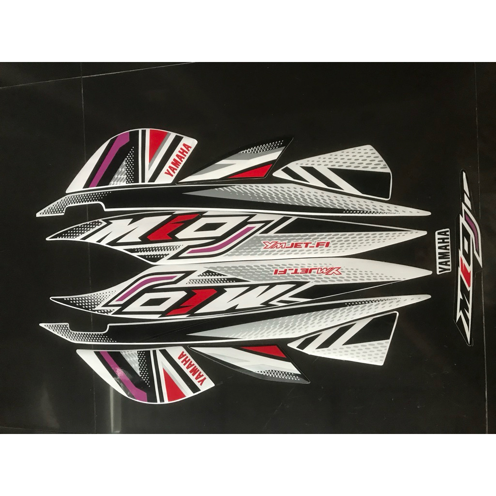 STIRPING STIKER MIO J 2012 PUTIH