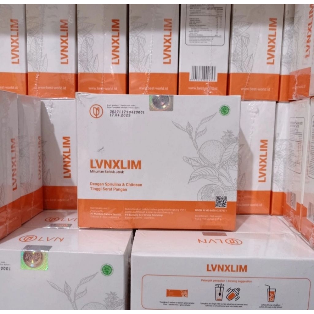 

minuman serbuk jeruk BPOM original 100% LVN XLIM