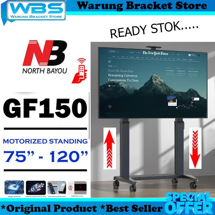 NORTH BAYOU GF150 BRACKET STANDING 75 Inch - 120 Inch NORTH BAYOU