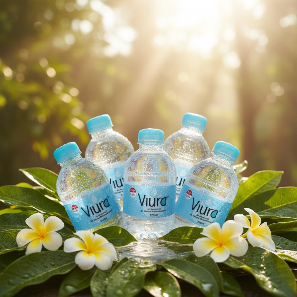 

AIR MINUM VIURA 220ML DUS | Demineral Water 220 ml | Praktis & Ekonomis