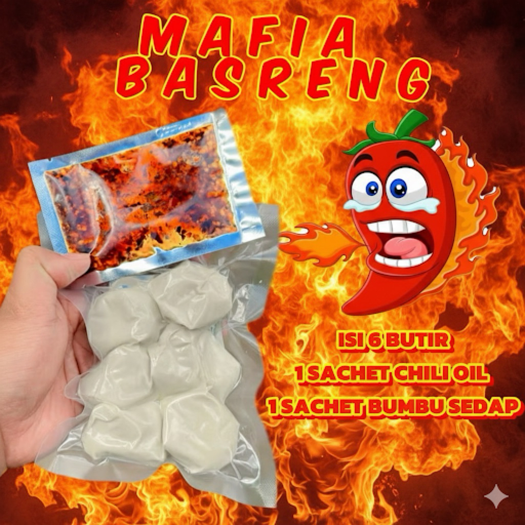 Basreng Mentah Chili Oil viral jajanan anak muda