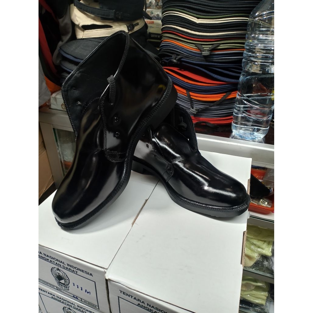 sepatu pdh tni ad kilap premium sepatu kantor pdh keren kulit