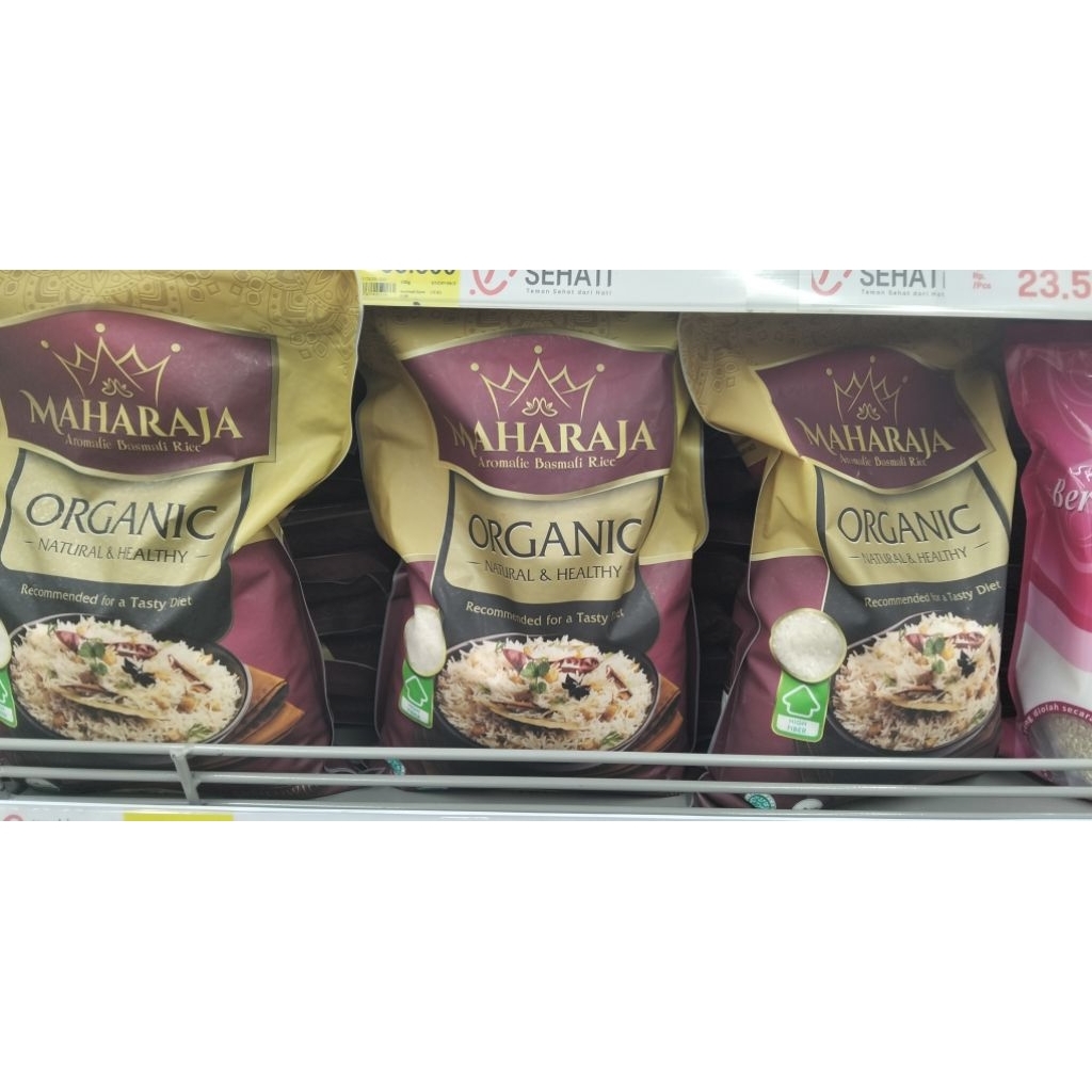 

Maharaja brasmati organik rice 2kg/,pcs